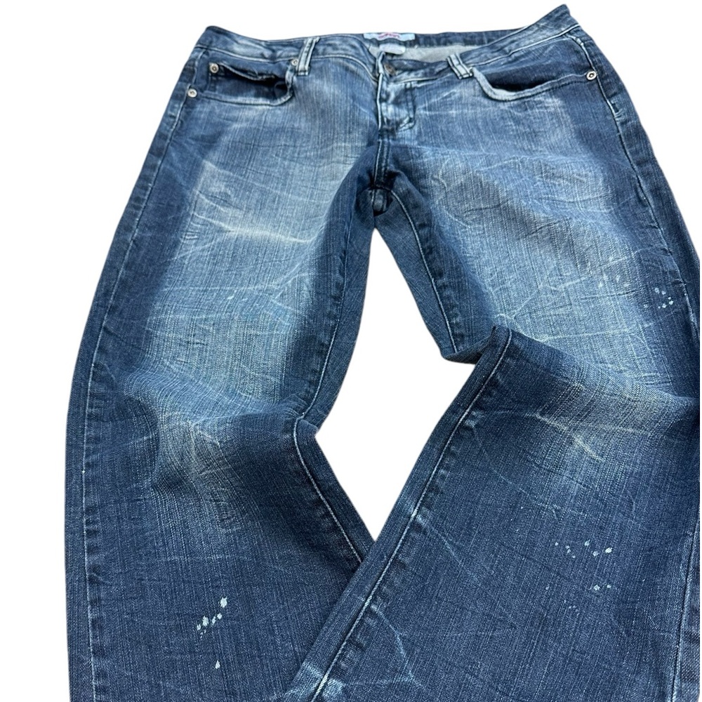 Vintage Y2K Bongo wide‎ leg stitching on back pockets distressed size 13
